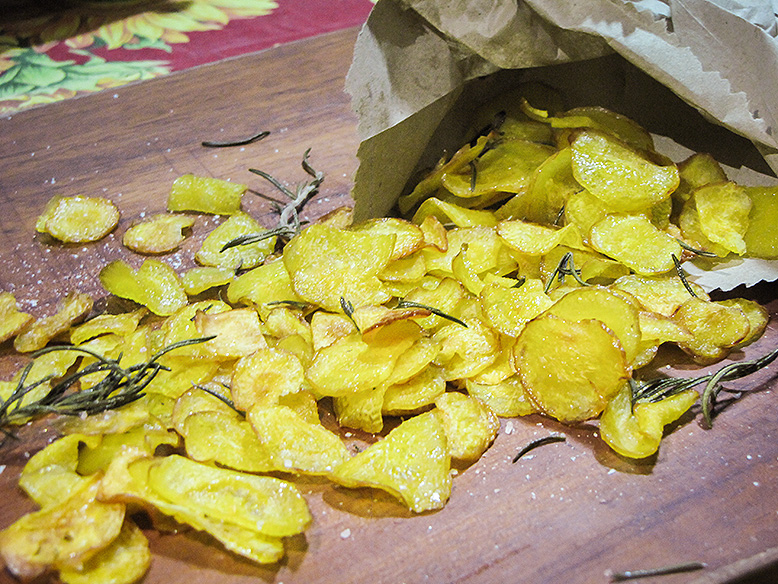 Chips de mandioquinha