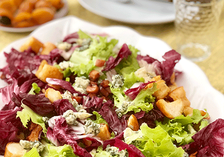 Receita de salada rústica com gorgonzola